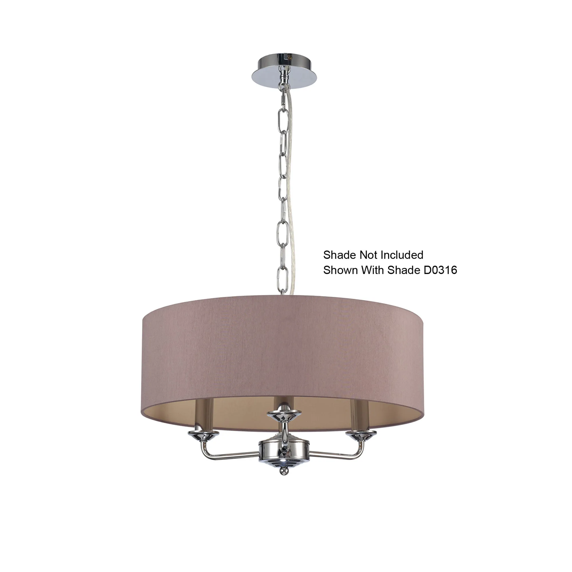 Banyan Pendant 3 Light Polished Chrome D0354  Deco Banyan